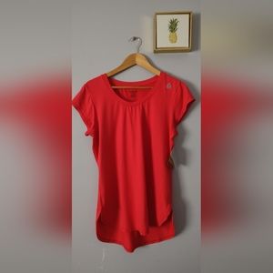 Reebok shirt Golf tennis Women  Orange size Large  dry cool Style Atletic Comfor